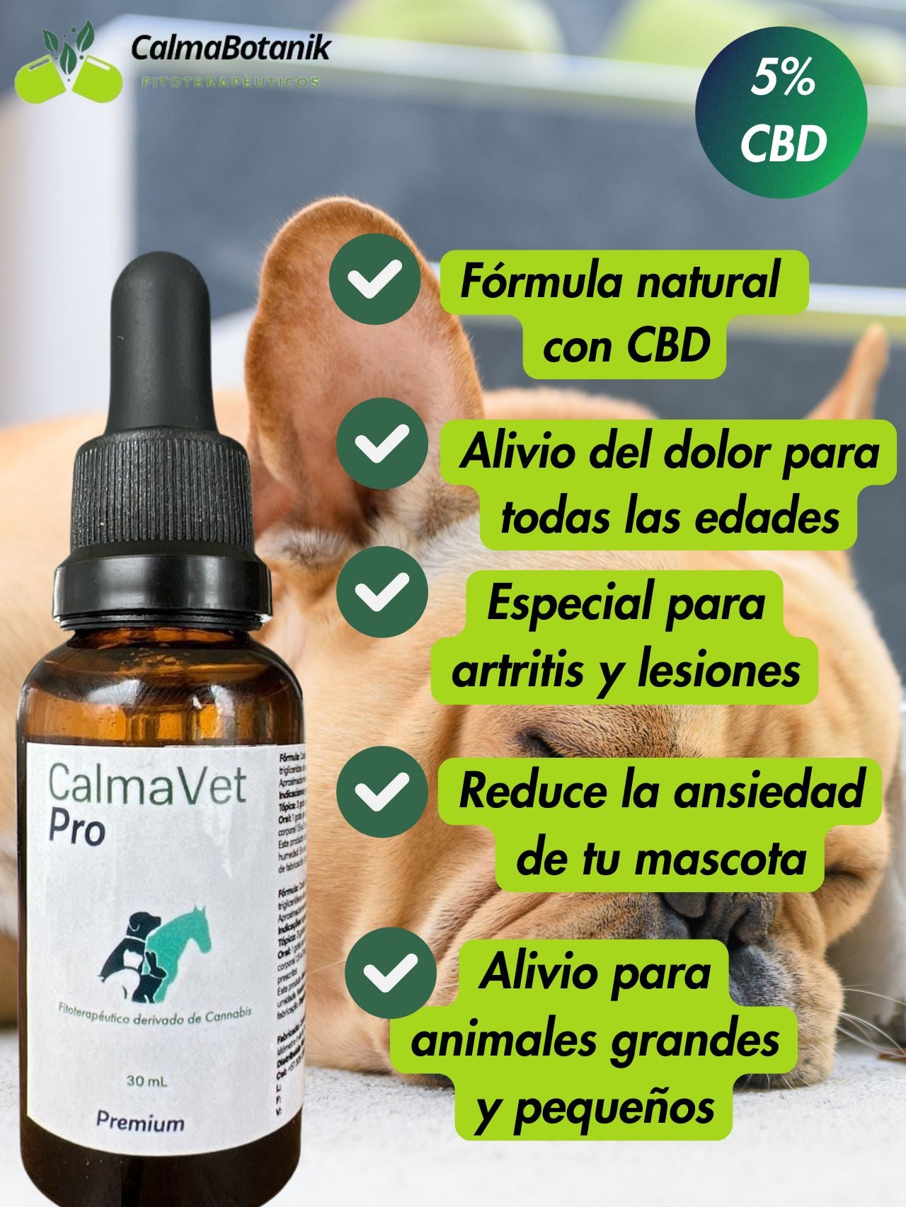 CalmaVet Pro 5% CBD (1500 mg)