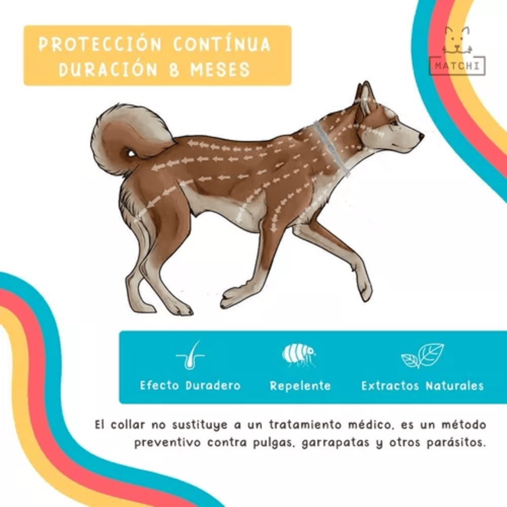 Collar Mascotas  Anti Pulgas